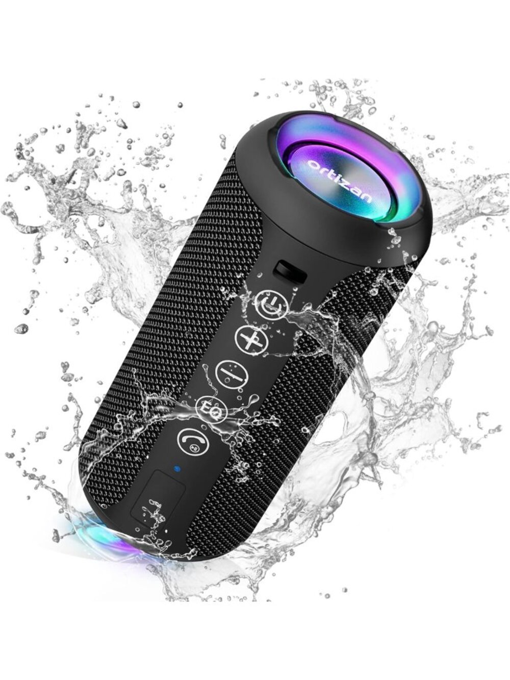 Portable Waterproof Bluetooth Speaker, Deep Bass, 30Hrs Playtime, TWS Pairing